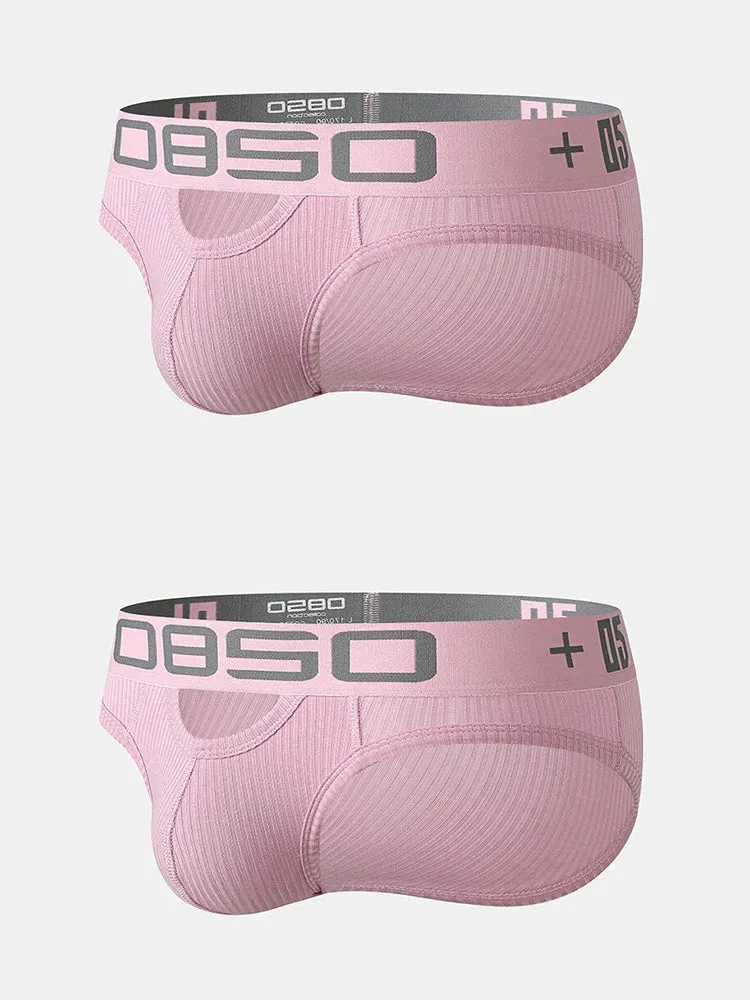 2 Pack Men's Hips Lifting Cotton Low-rise Briefs