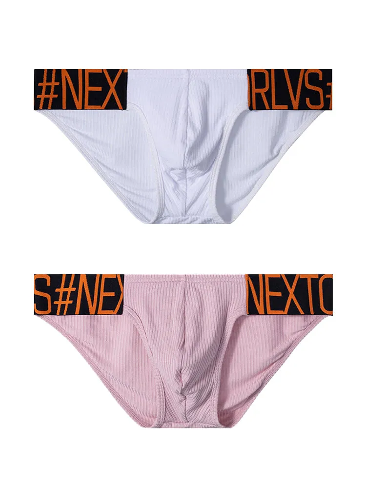 2 Pack Men’s Wide Waistband Big Pouch Briefs