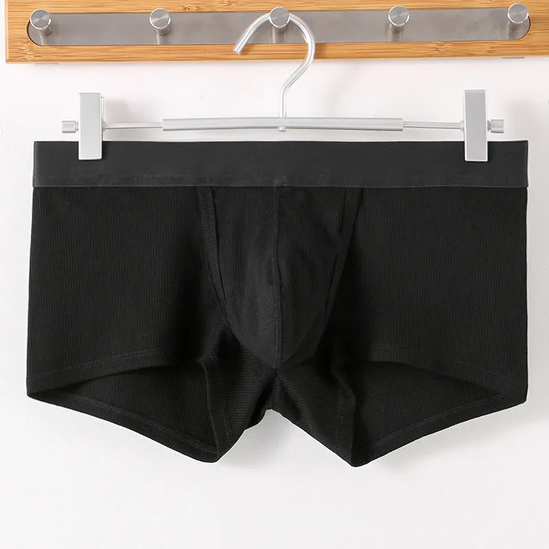 3 Pack Ribbed Separate Support Pouch Boxer Briefs