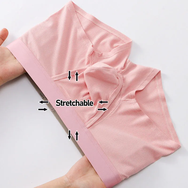 3 Pack Ribbed Separate Support Pouch Boxer Briefs