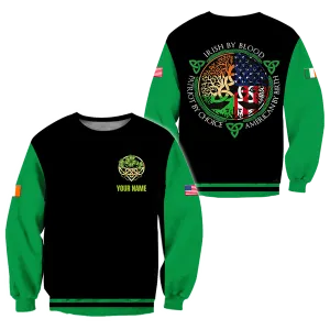 3D All Over Printed Irish St Patrick Day Unisex Shirts Custom Name Christmas Shirt