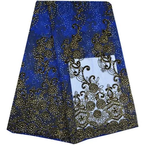 African Lace Fabric With Stones 2019 Fashion French Lace Fabric