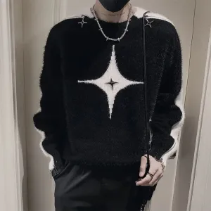 Aidase Fashion O-Neck All-match Spliced Zipper Sweaters Men's Clothing 2024 Autumn Winter New Loose Korean Pullovers Young Style Tops
