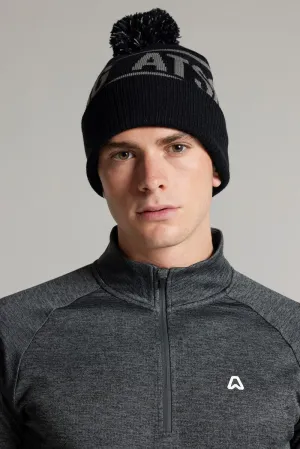 Albert Logo Bobble Hat - Putter Black / Steel