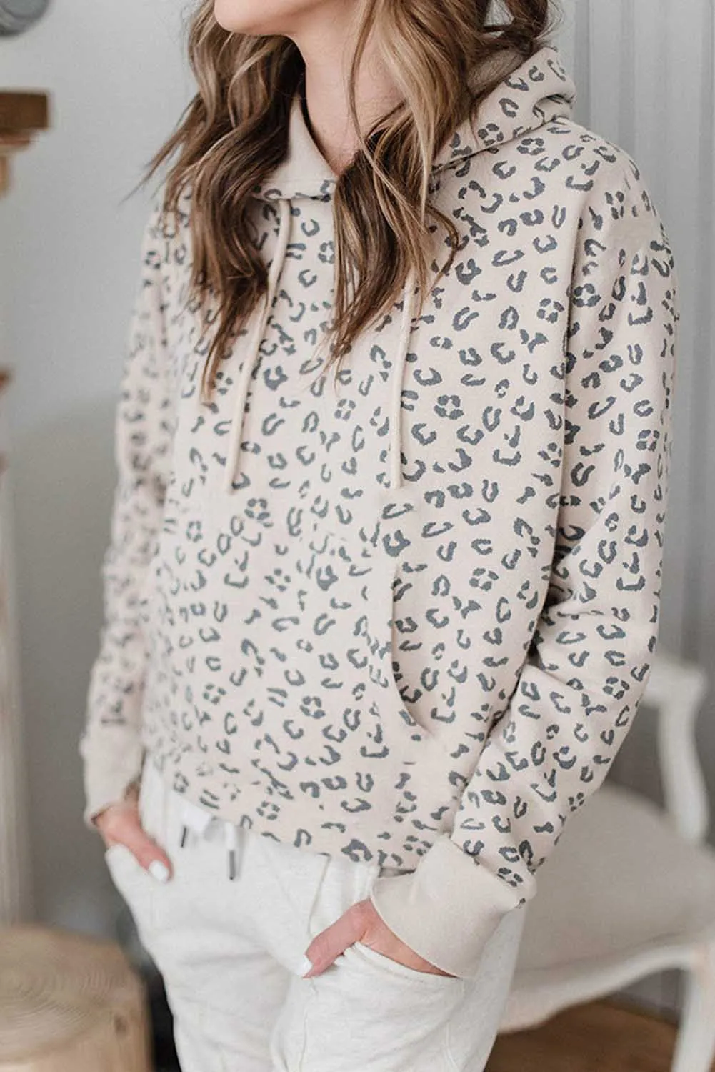 *APP EXCLUSIVE* Leopard Print Long Sleeve Hoodie