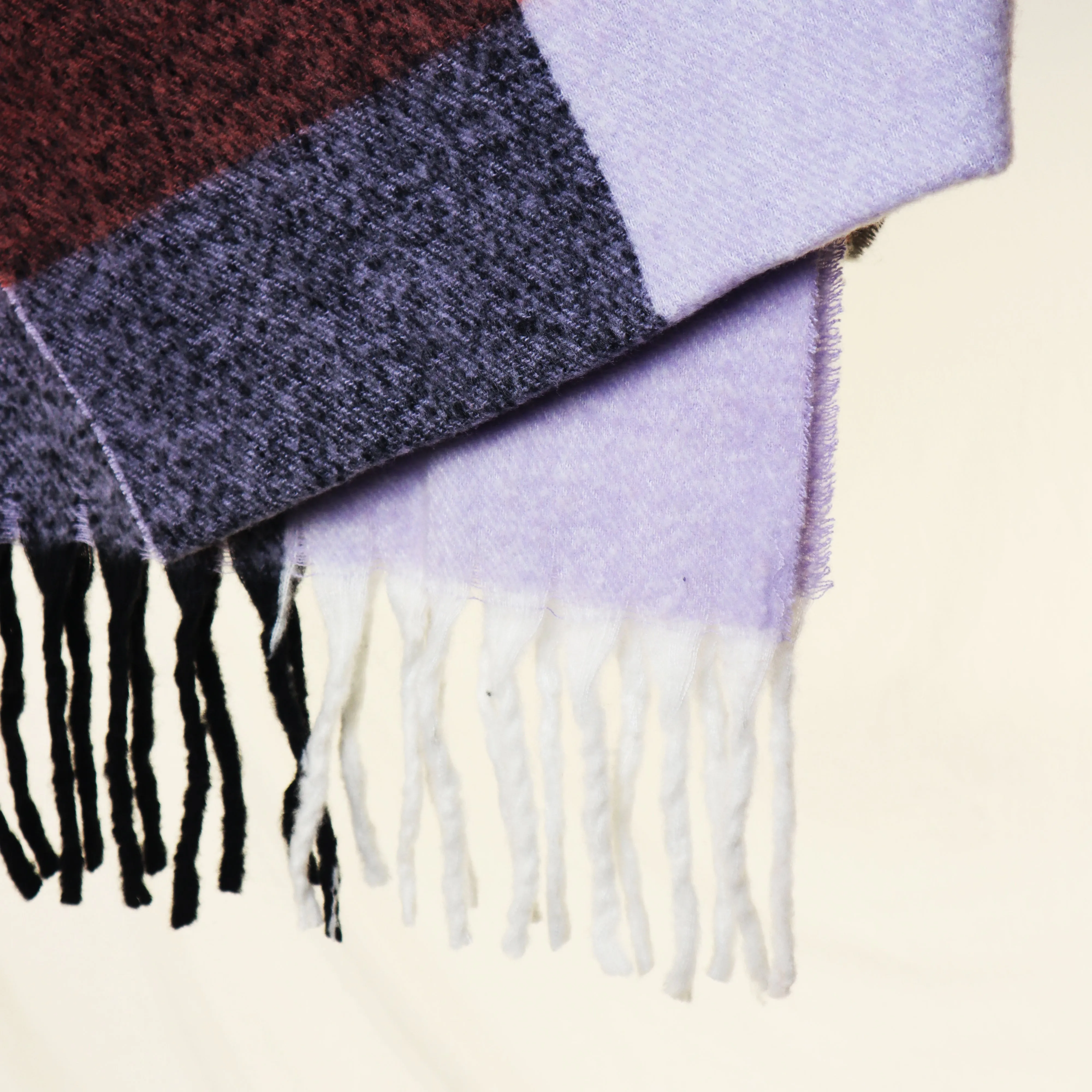 Arlo Check Scarf - Lilac