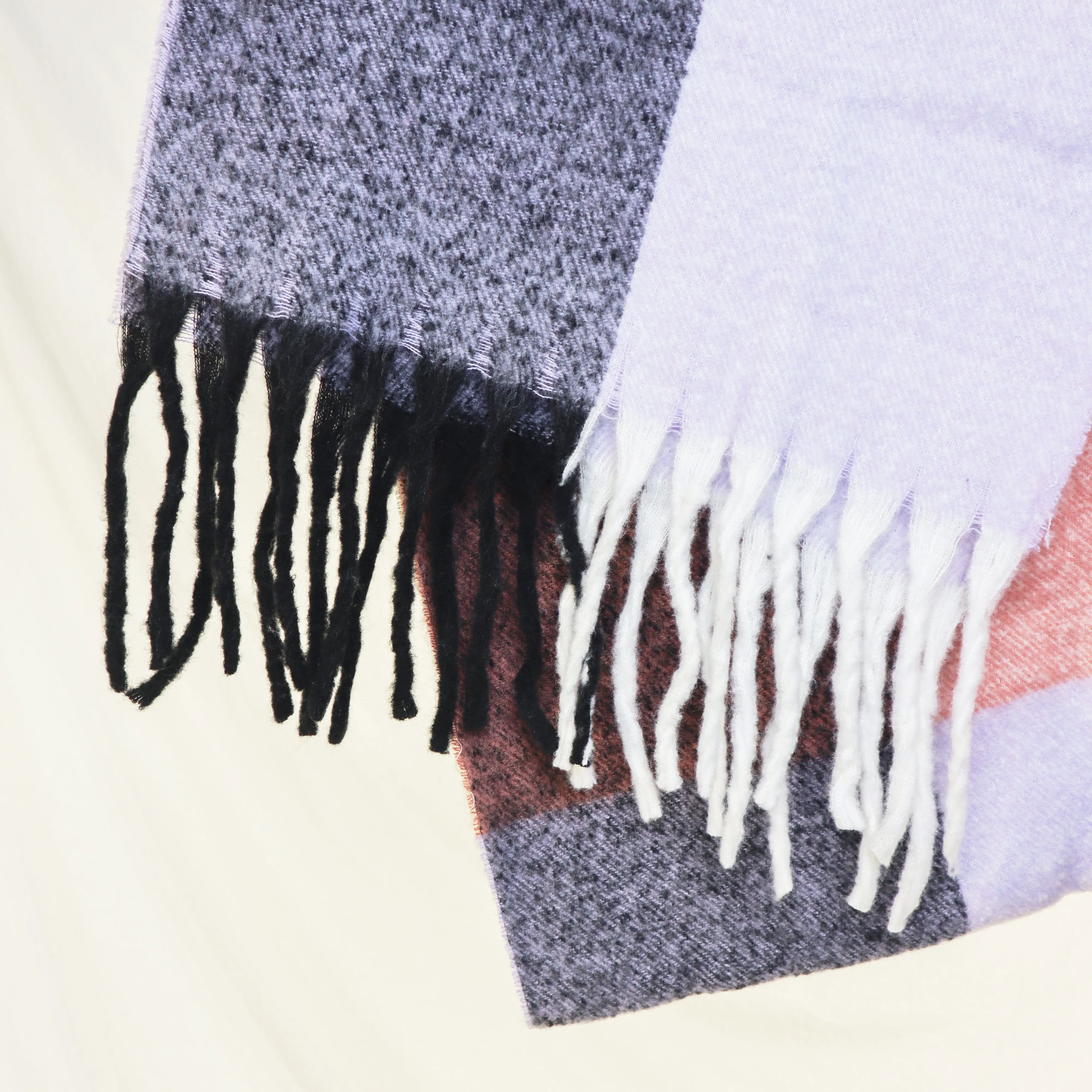 Arlo Check Scarf - Lilac