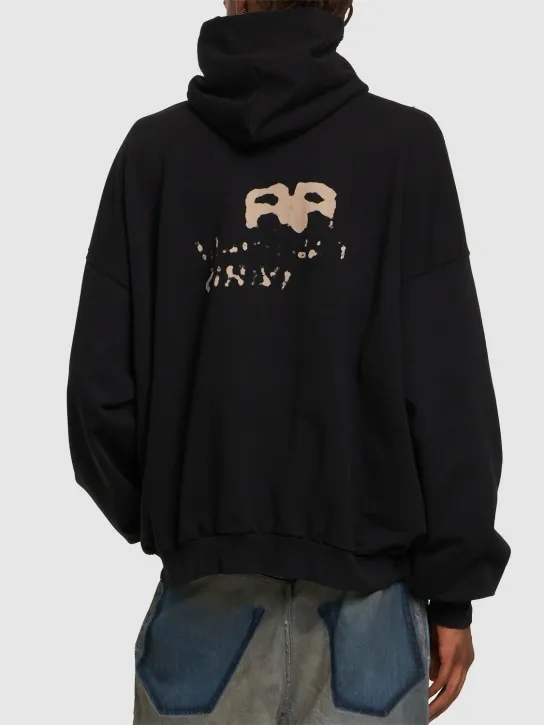 Balenciaga   Hand drawn BB icon cotton hoodie 