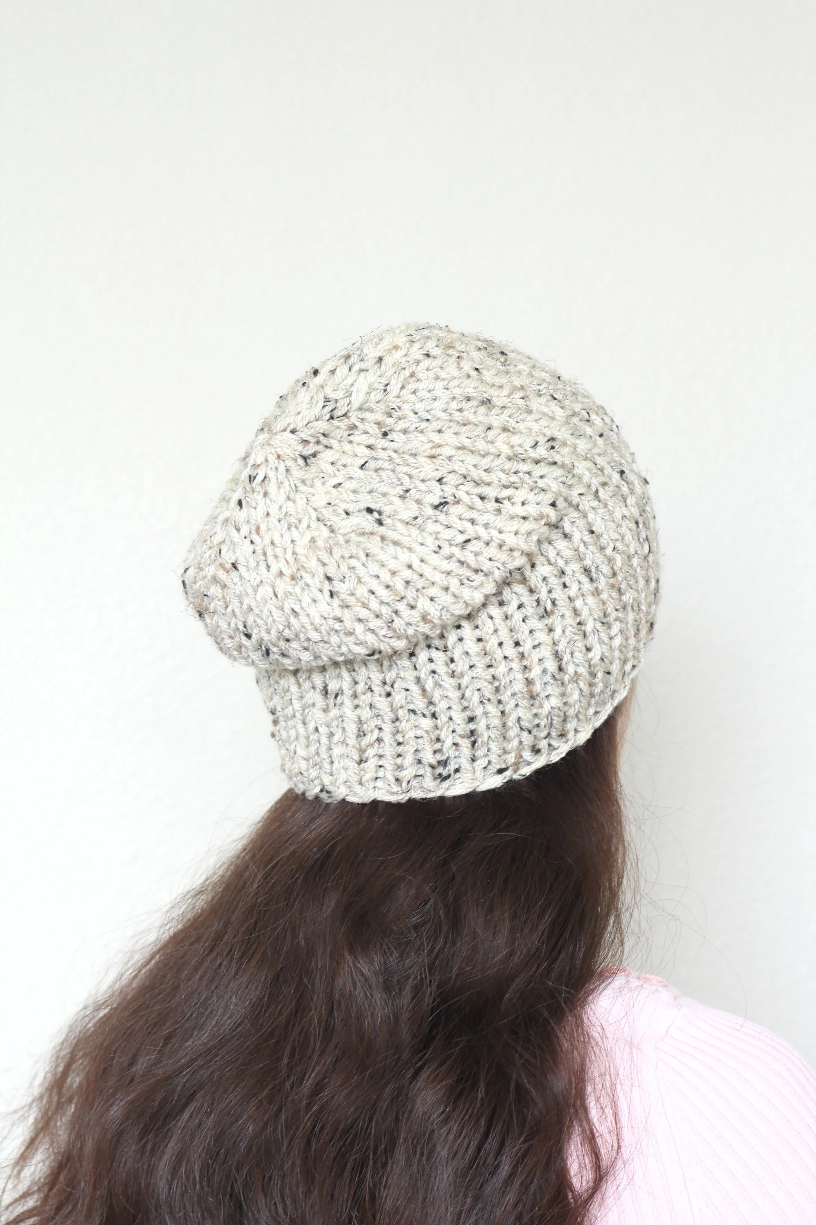 Beanie hat, knit hat, slouchy hat, knit beanie in mustard yellow color