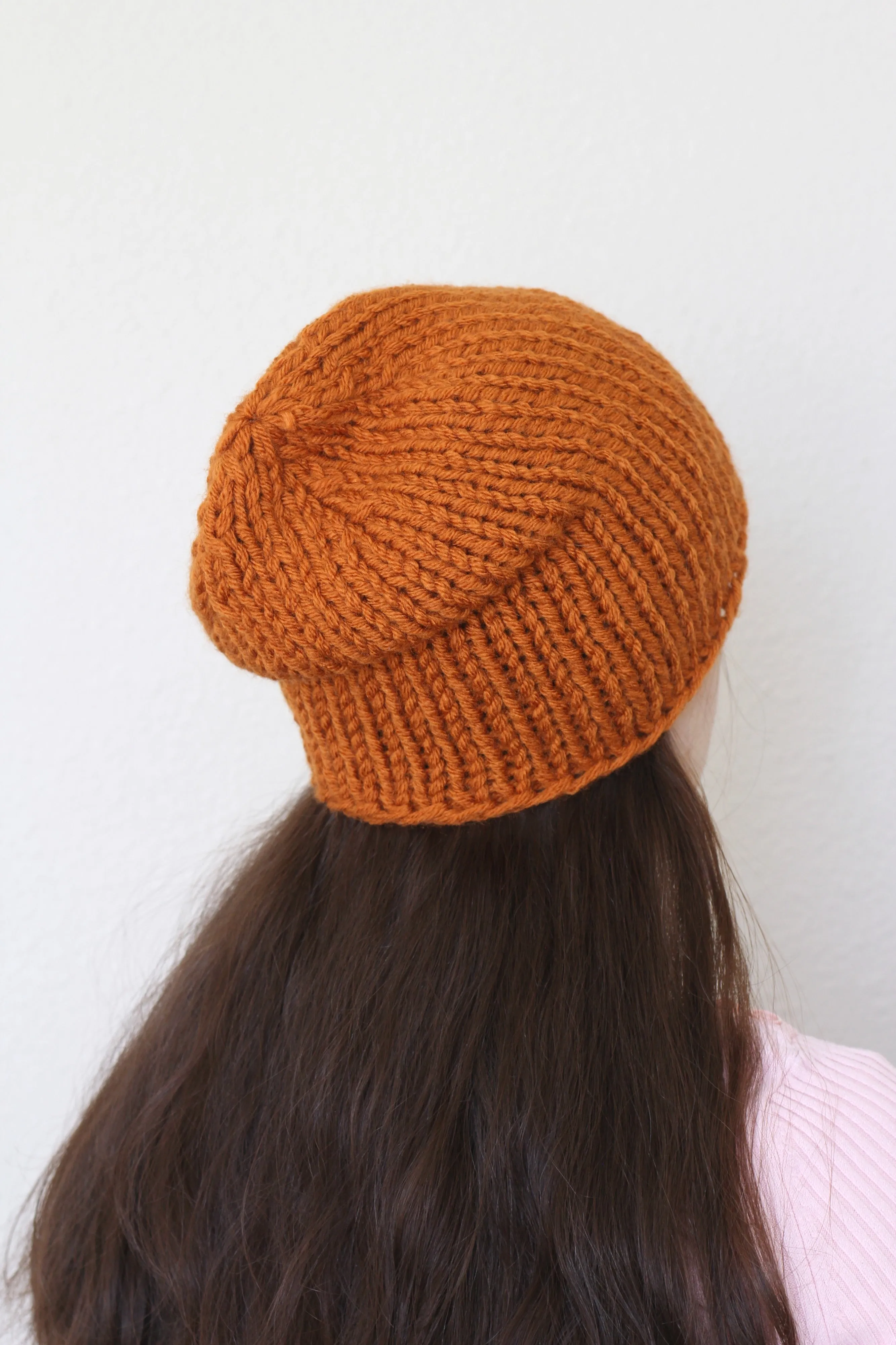 Beanie hat, knit hat, slouchy hat, knit beanie in mustard yellow color