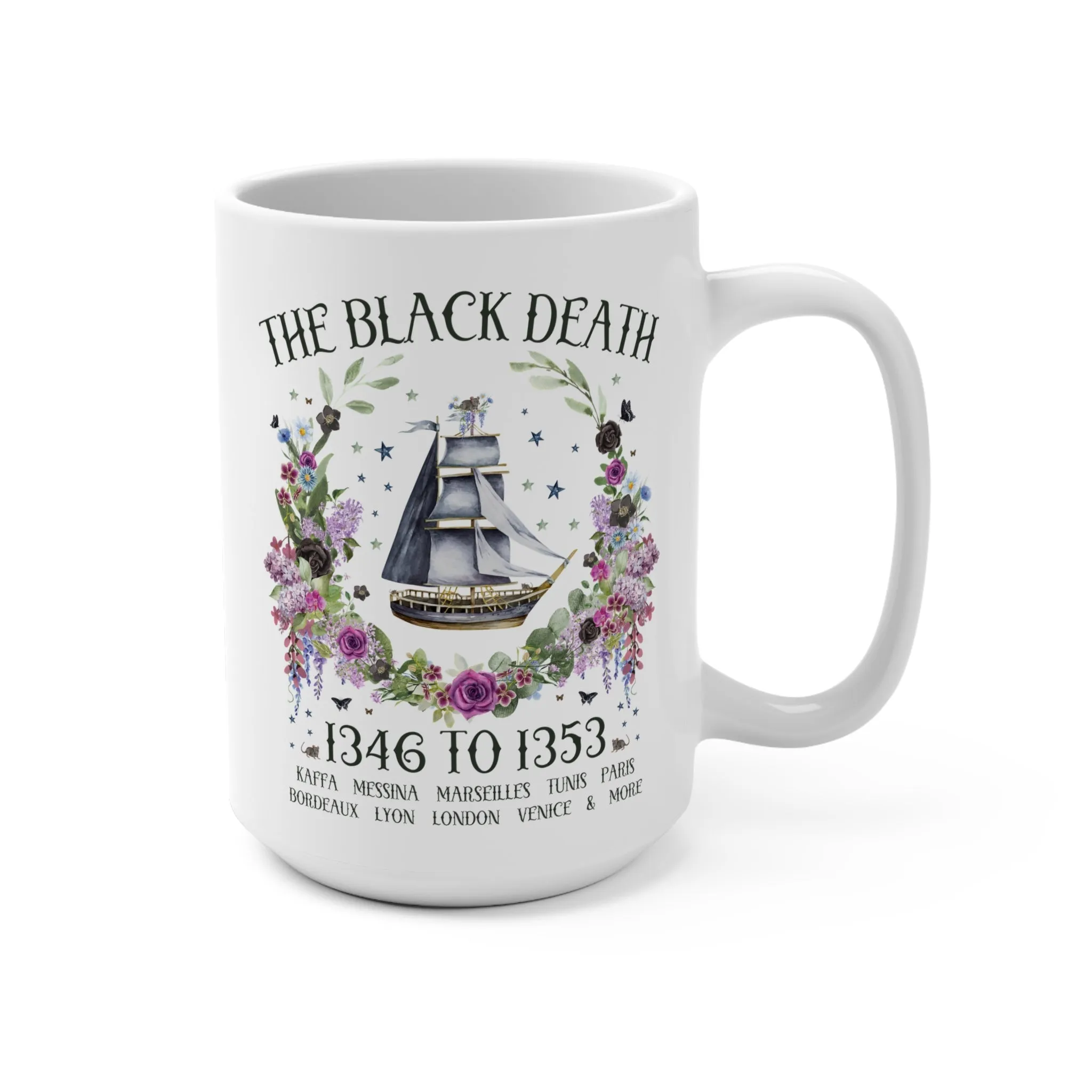 Black Death History Coffee Mug