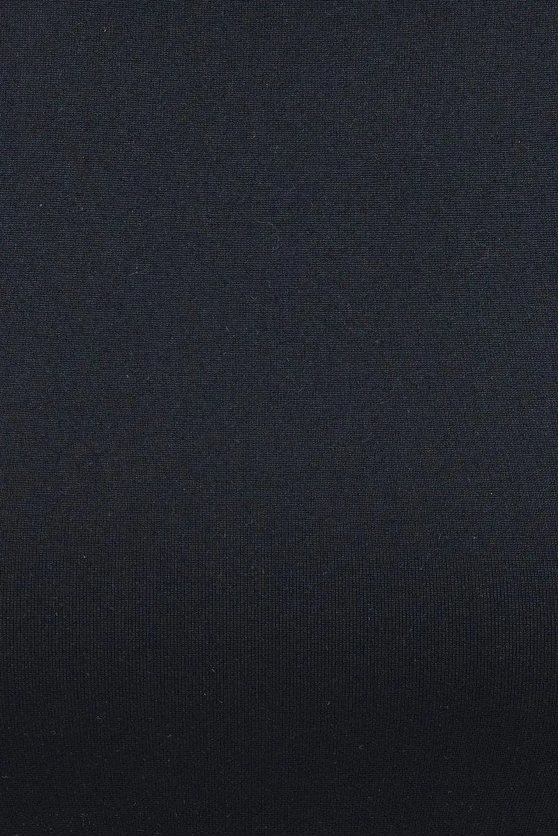 Black Supersoft Top Long Sleeve Round Neck