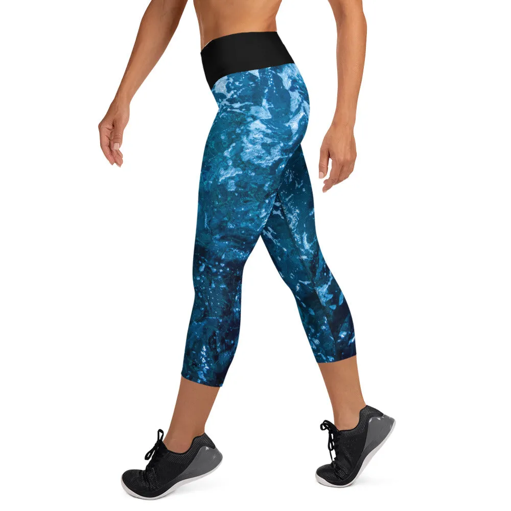 Bottom Time Eco-Friendly Capri Dive Leggings, water
