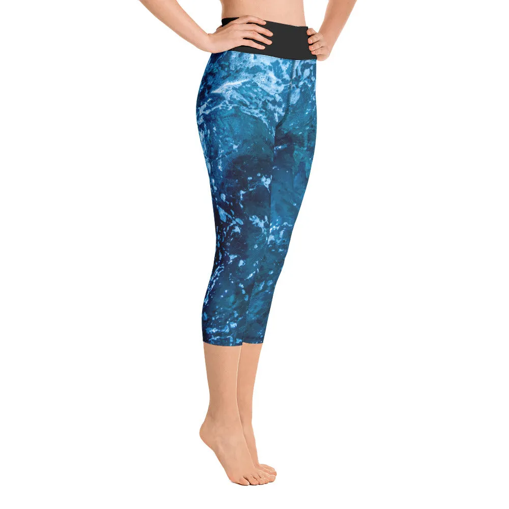 Bottom Time Eco-Friendly Capri Dive Leggings, water