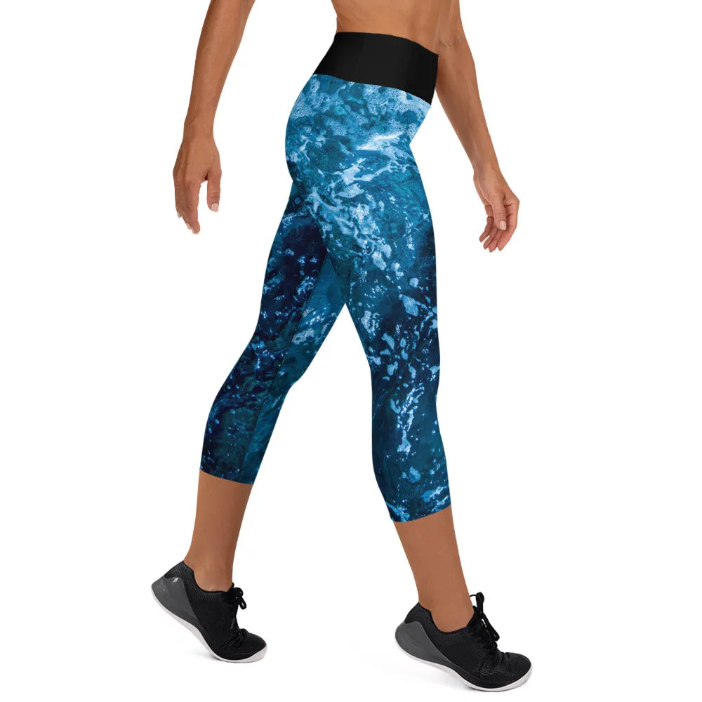 Bottom Time Eco-Friendly Capri Dive Leggings, water