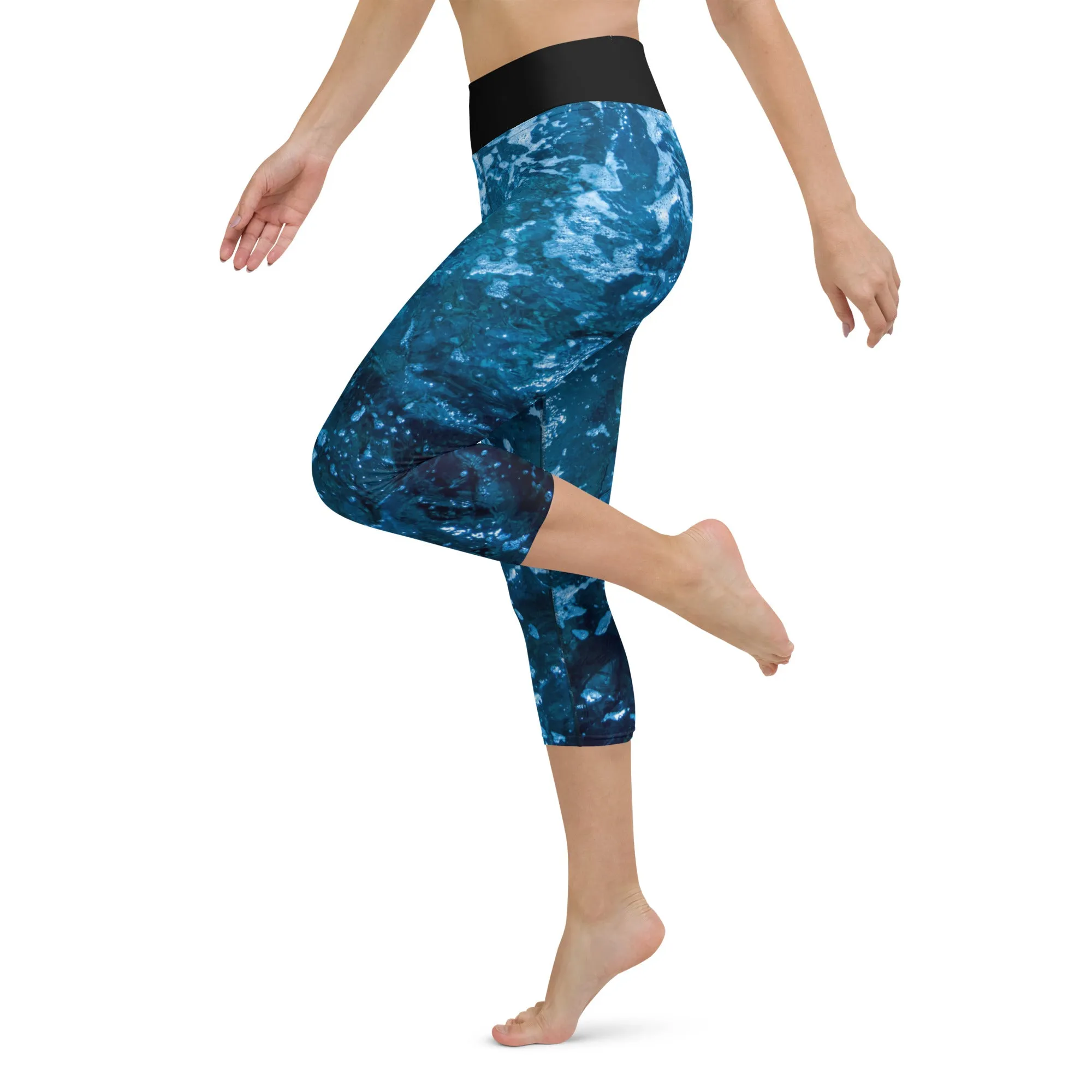 Bottom Time Eco-Friendly Capri Dive Leggings, water