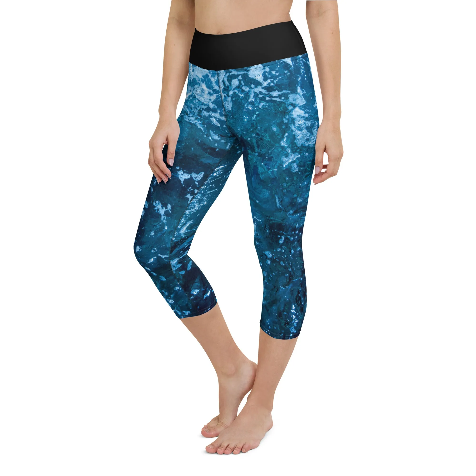 Bottom Time Eco-Friendly Capri Dive Leggings, water