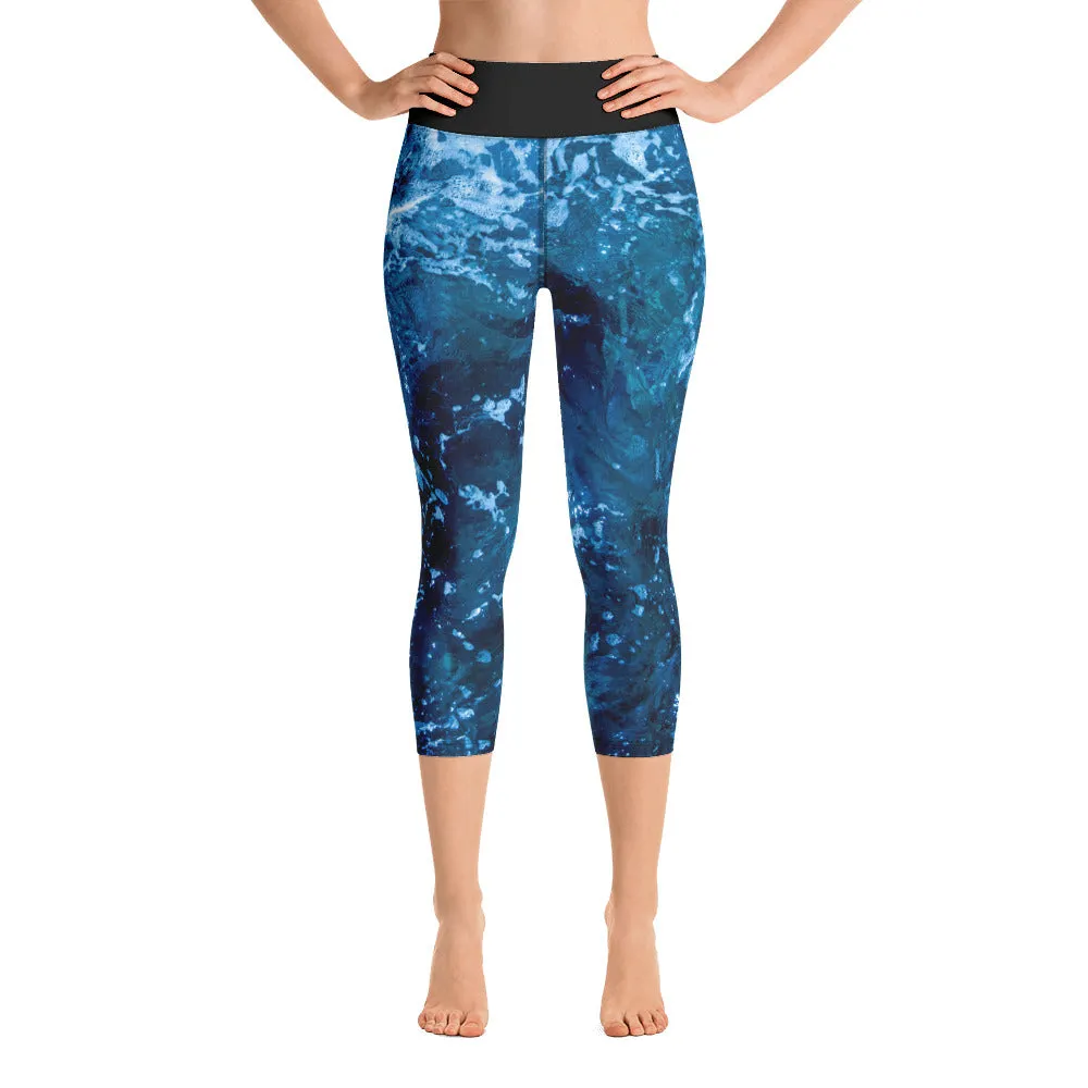 Bottom Time Eco-Friendly Capri Dive Leggings, water