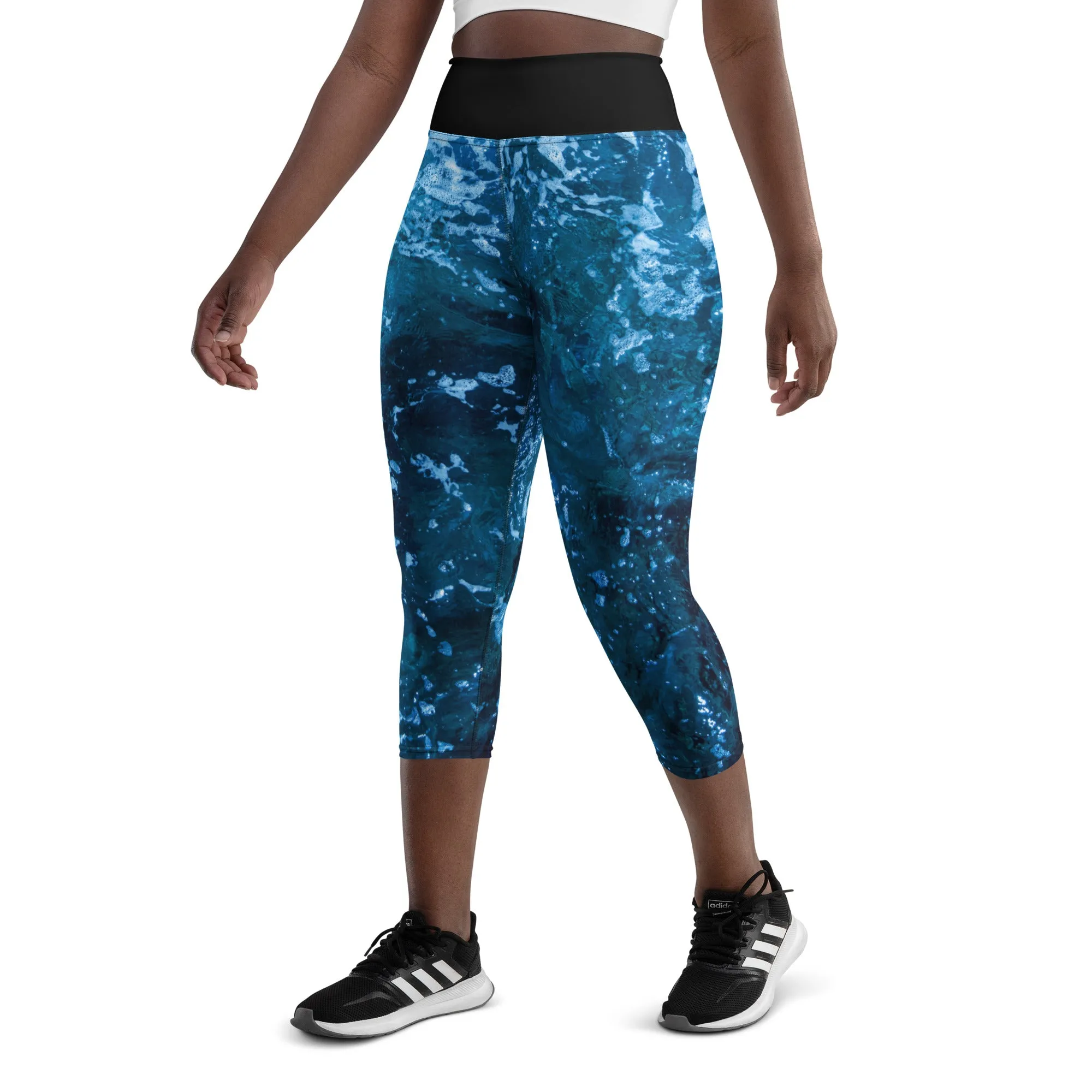 Bottom Time Eco-Friendly Capri Dive Leggings, water