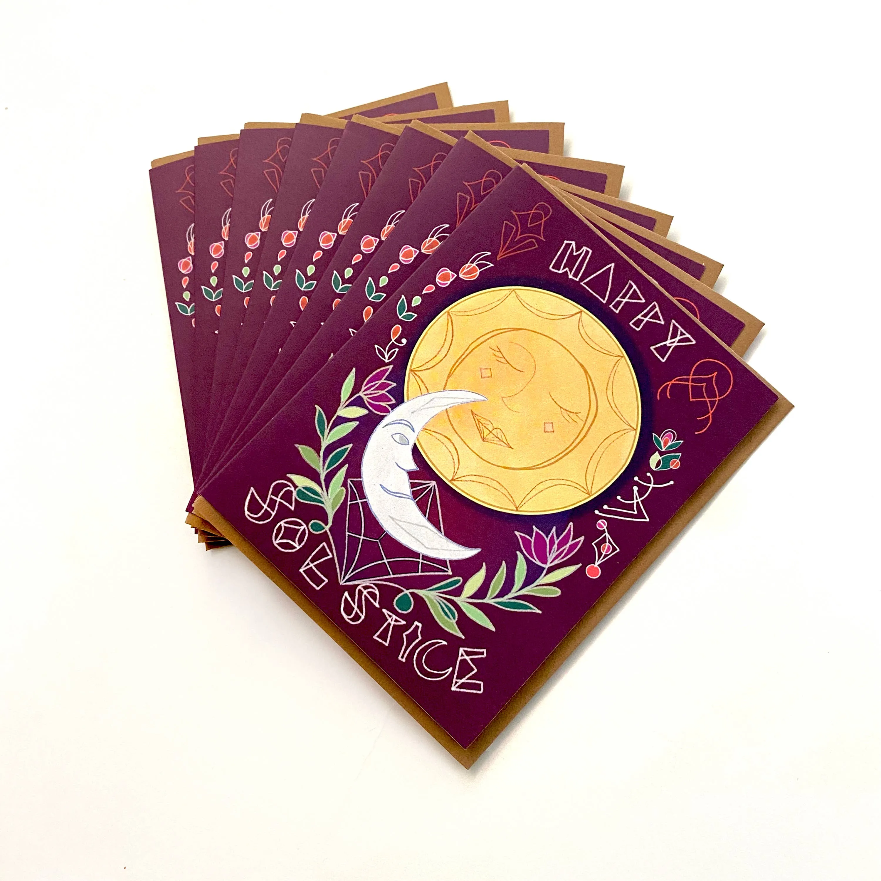 Box of Happy Solstice Cards (8 cards)