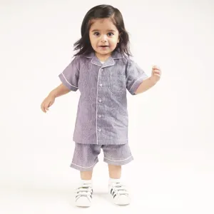 Boy Nightsuit, Blue 6-24 Months