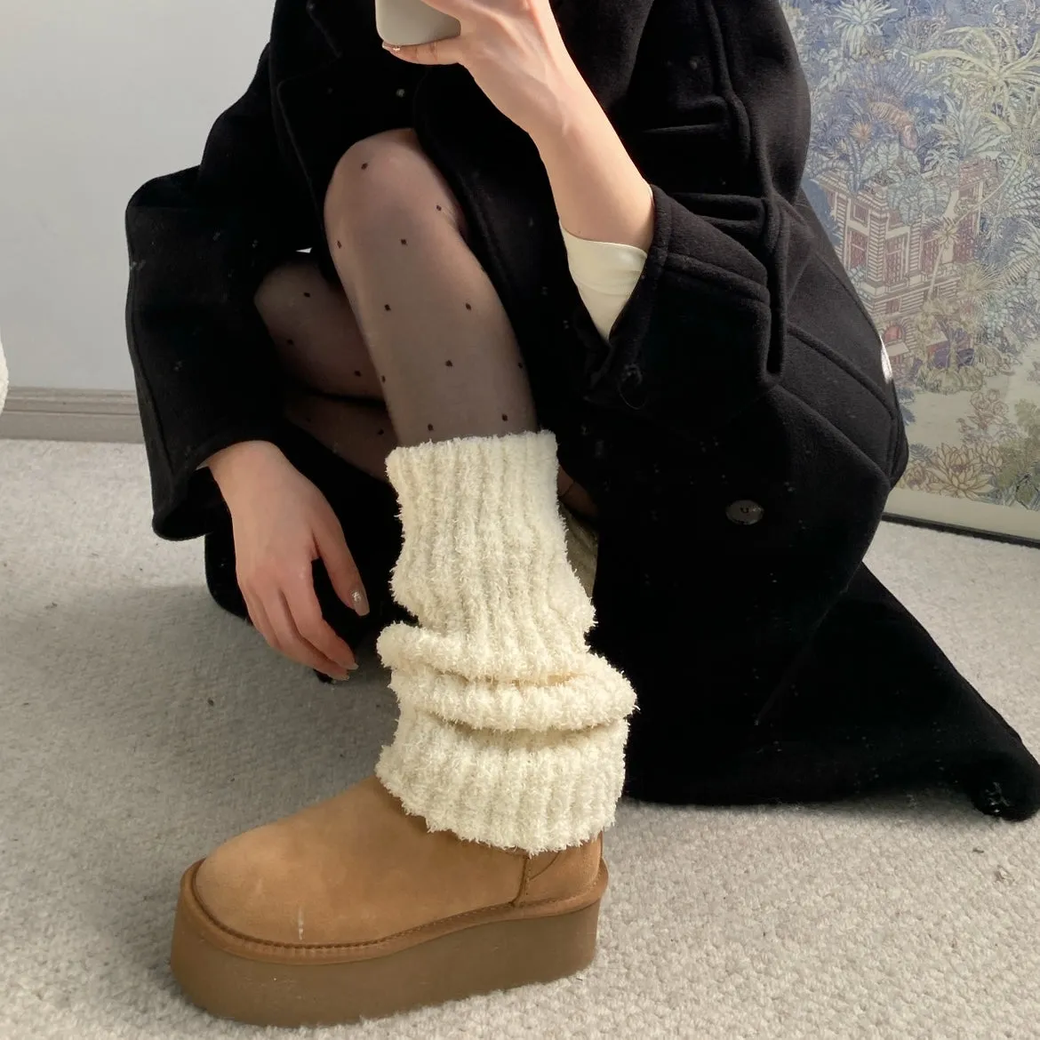 Brisa Knitted Leg Warmers