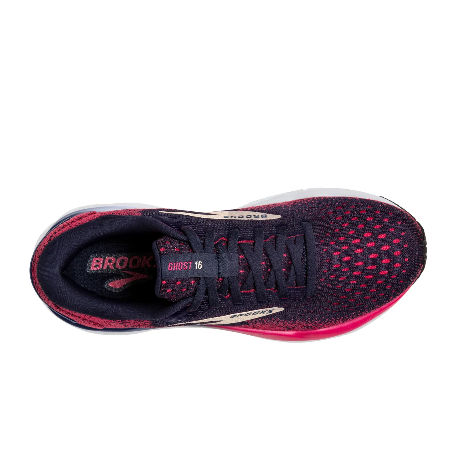 Brooks Ghost 16 Running Shoe (Women) - Peacoat/Raspberry/Apricot
