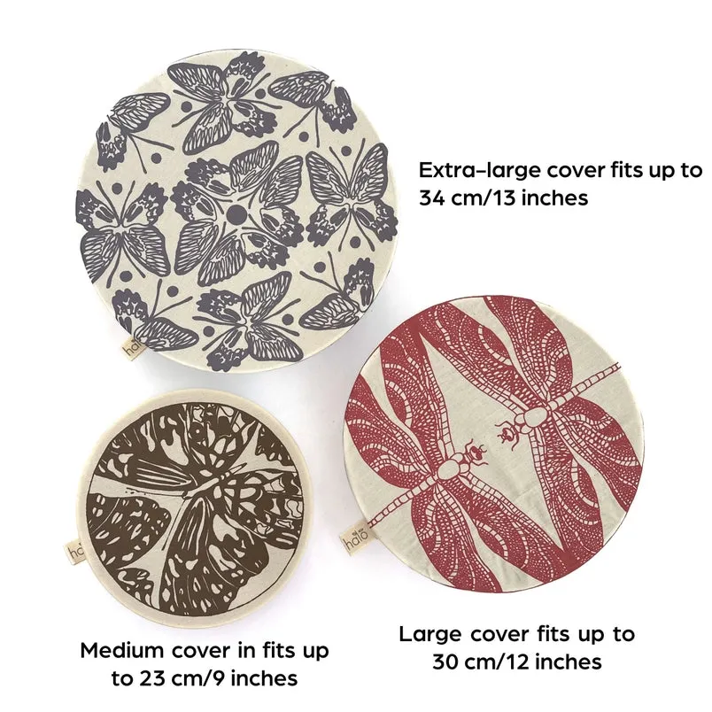 Butterfly Dish Covers- Large Set of 3
