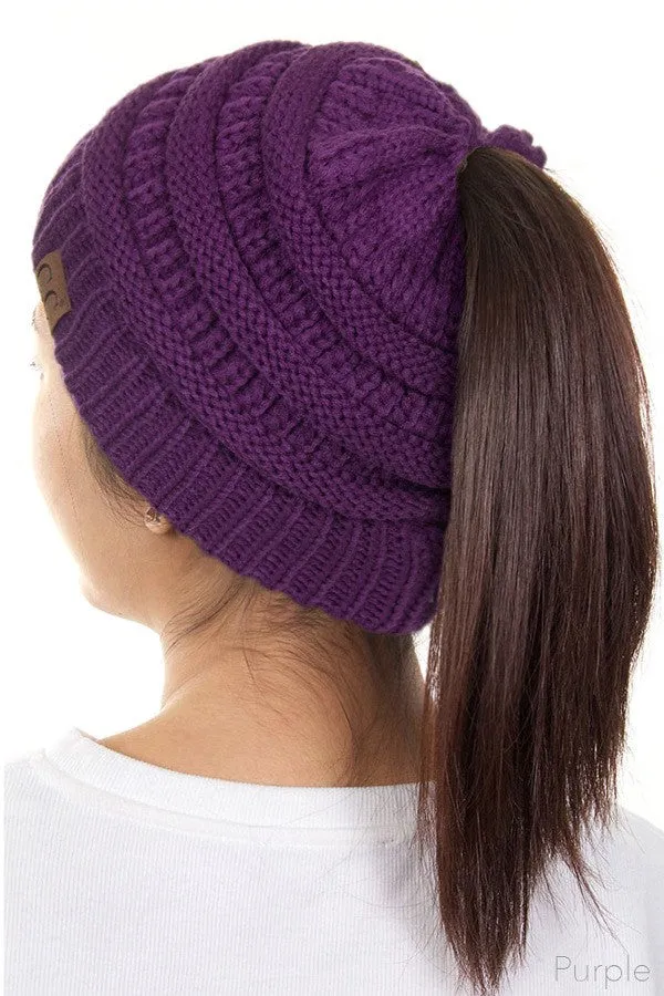 CAMEL ONLY C.C Ponytail Beanie