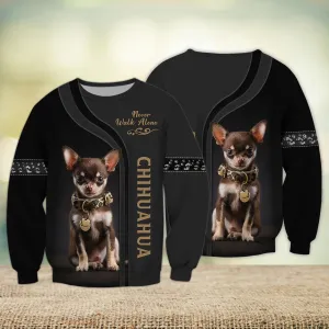 Chihuahua Love Never Walk Alone 3D Sweatshirt, Gift for Loss of Dog Lovers