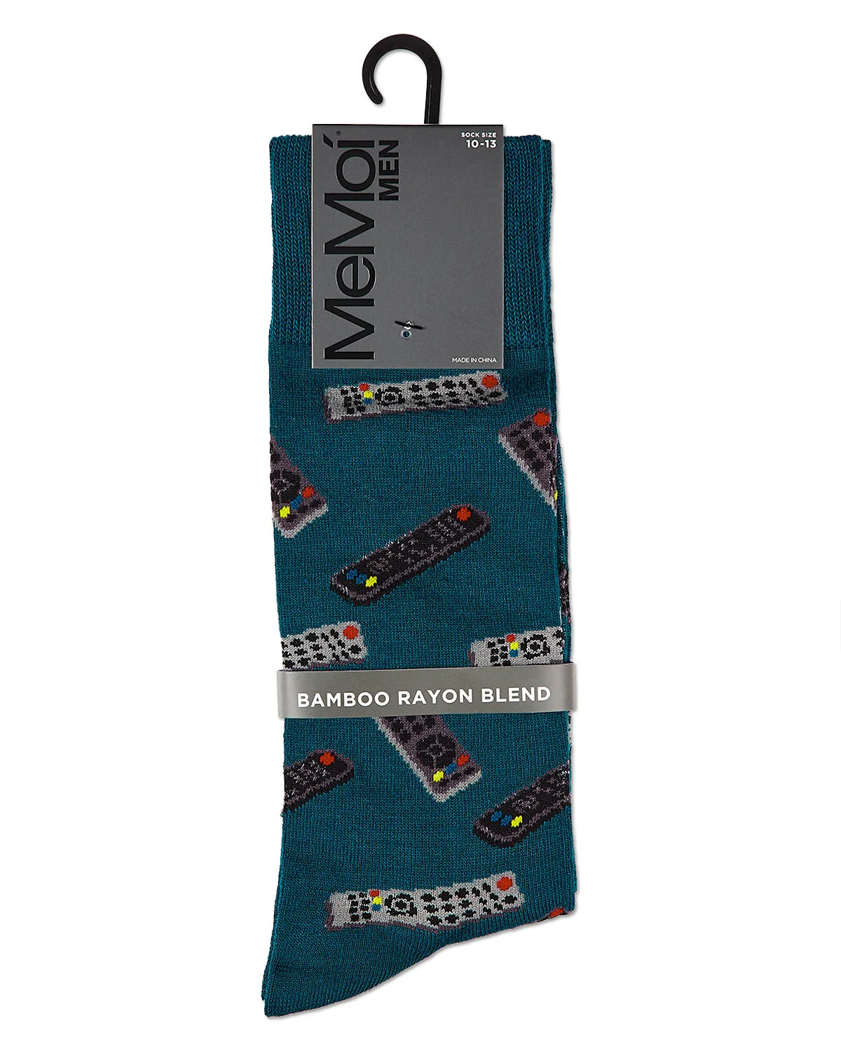 Control Center Remote Men's Bamboo Blend Crew Socks