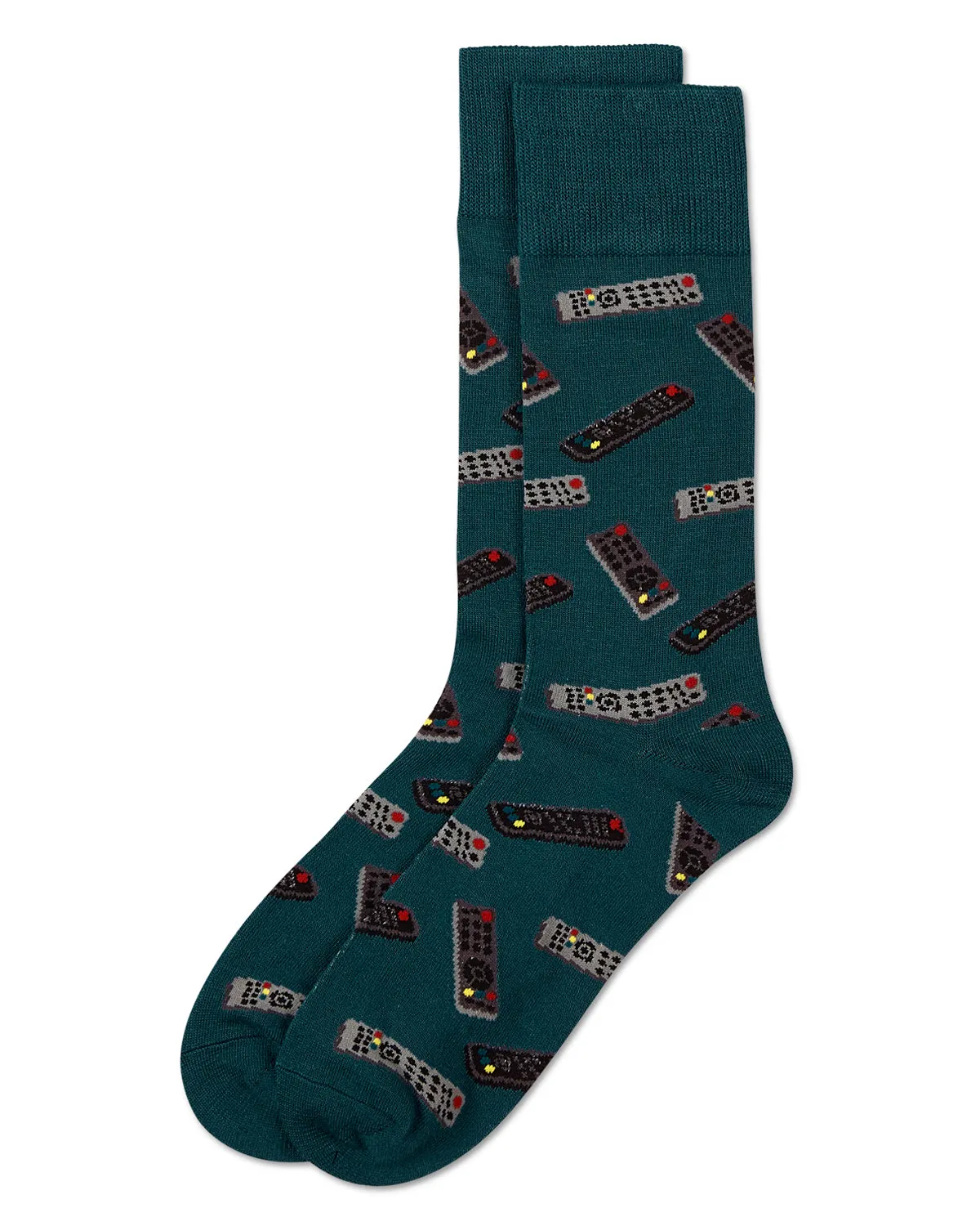 Control Center Remote Men's Bamboo Blend Crew Socks