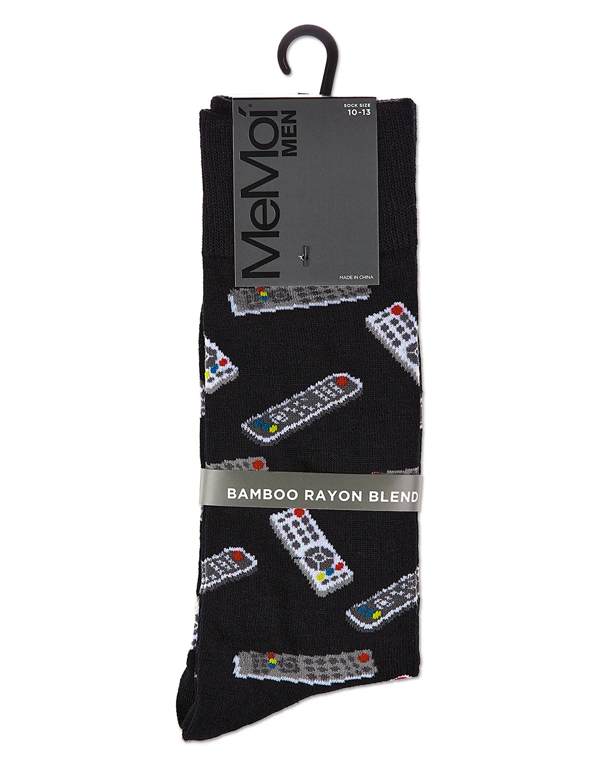 Control Center Remote Men's Bamboo Blend Crew Socks