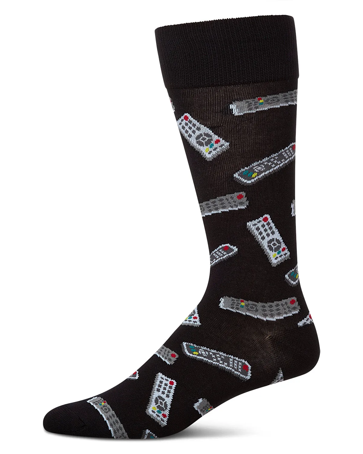 Control Center Remote Men's Bamboo Blend Crew Socks