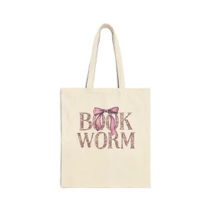 Cute Bookworm Tote Bag