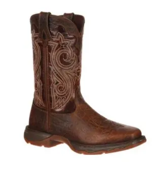 Durango Lady Rebel Women's Steel Toe EH Brown Pull On Western Boot RD3315