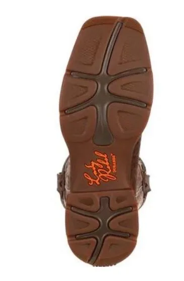 Durango Lady Rebel Women's Steel Toe EH Brown Pull On Western Boot RD3315