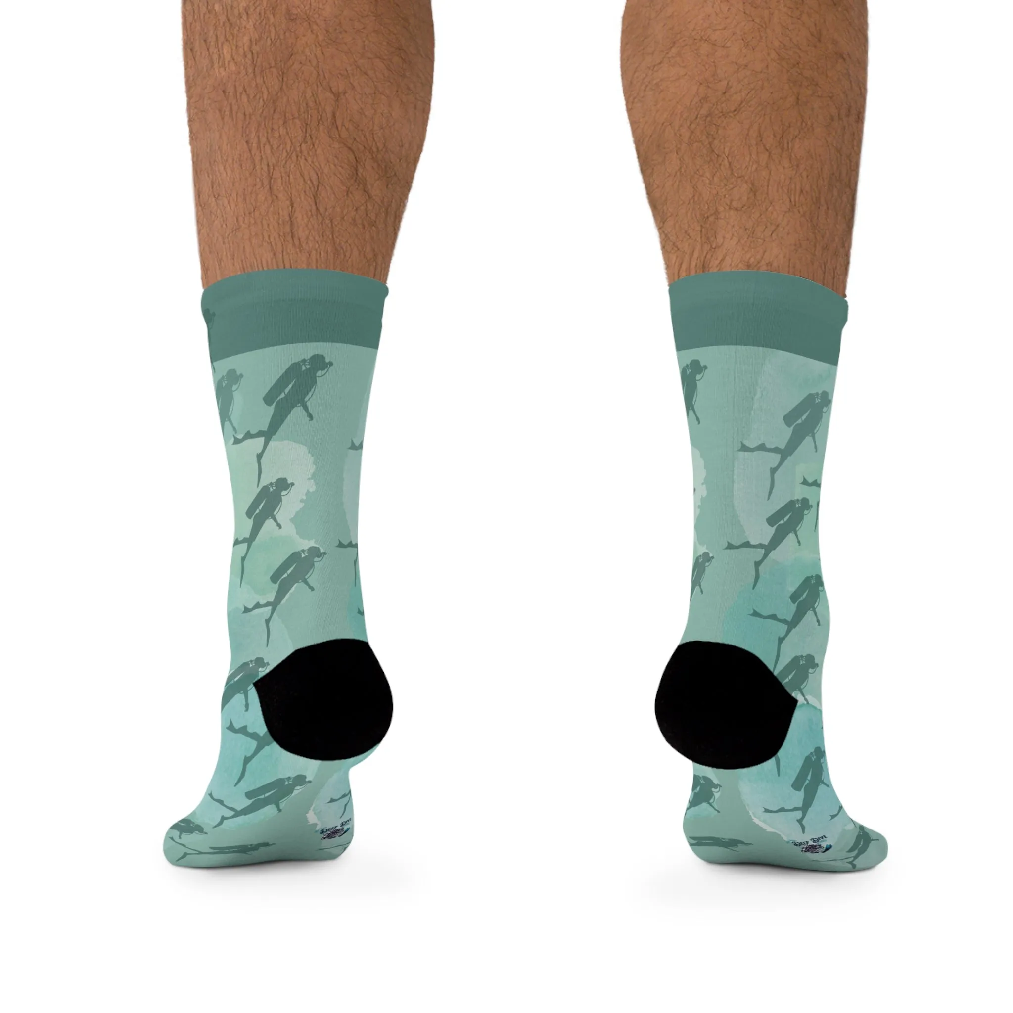 Eco-Friendly Scuba Diver Design Socks