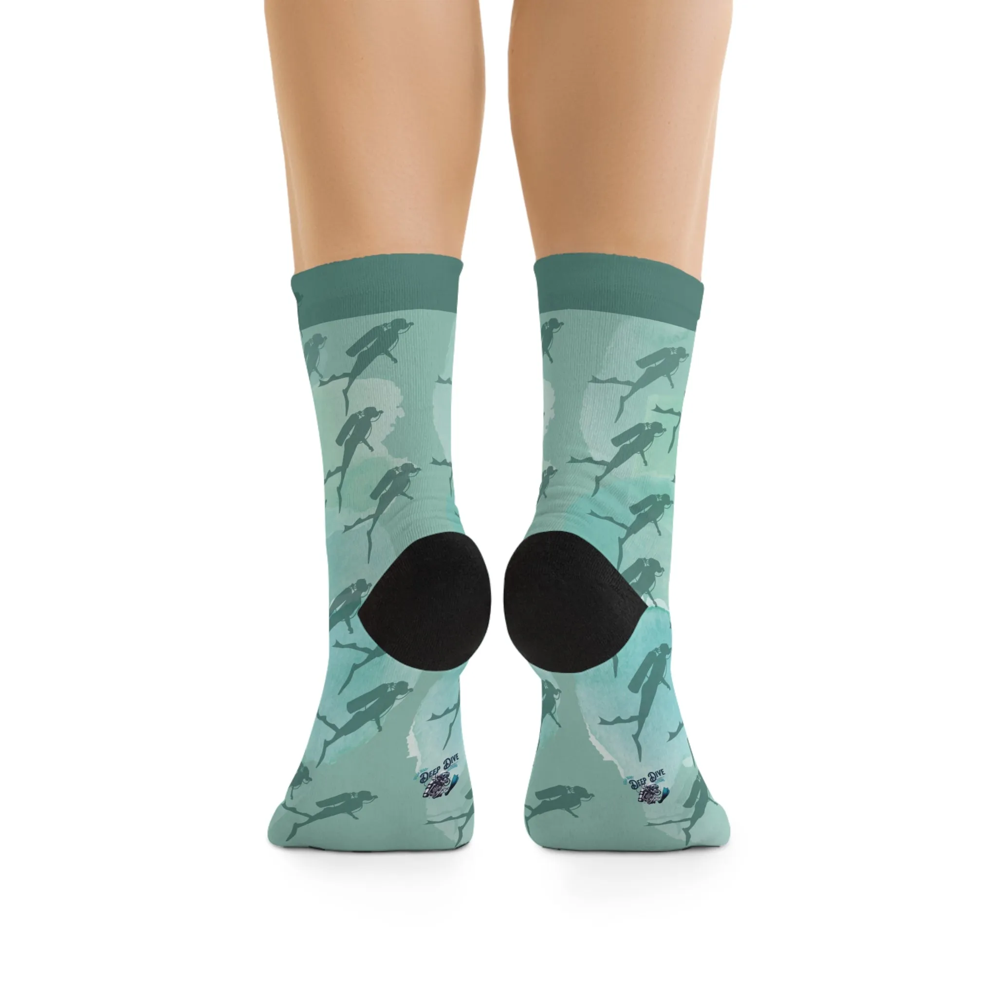 Eco-Friendly Scuba Diver Design Socks
