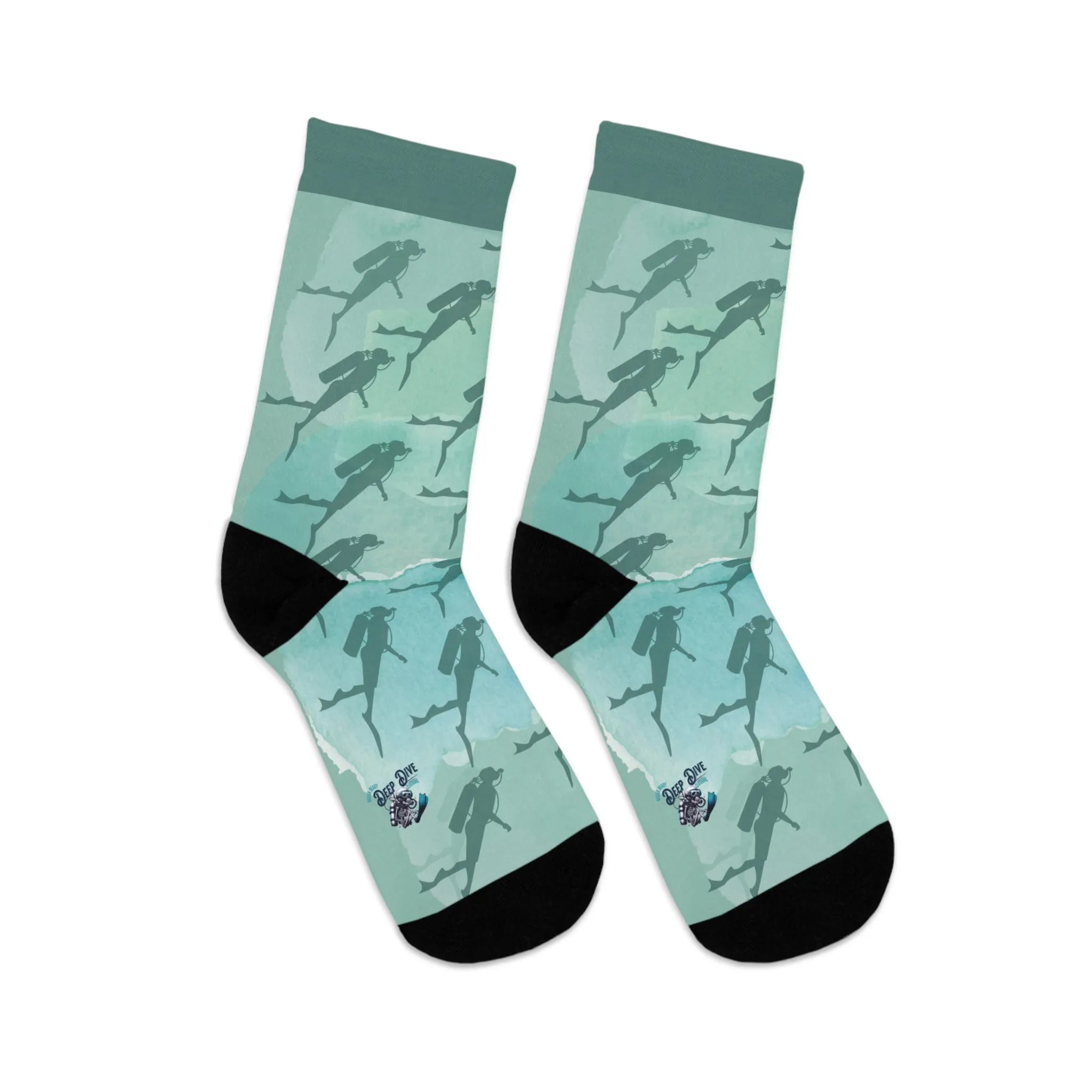 Eco-Friendly Scuba Diver Design Socks