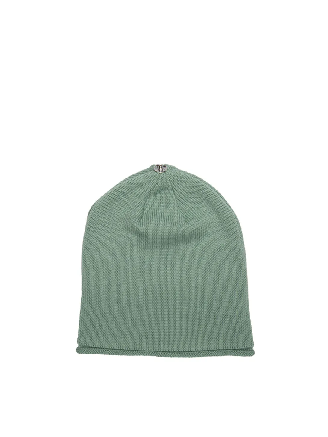 Glossy Knit Hat - Jade