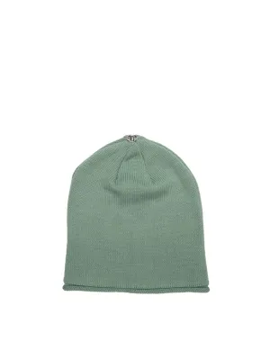 Glossy Knit Hat - Jade