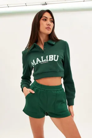 Green Sweater Shorts