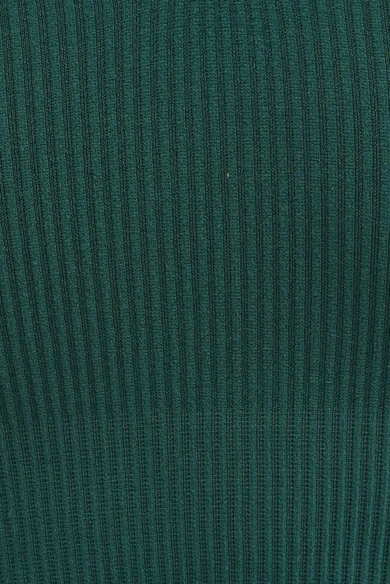 Green Top Long sleeve V neck Seamless