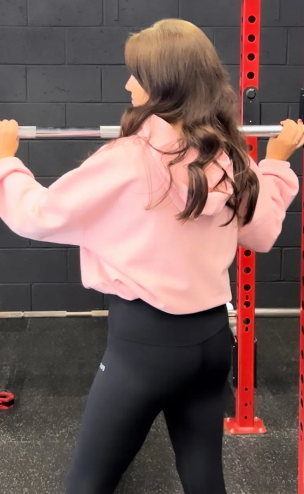 GWB Cropped Hoodie in Pink