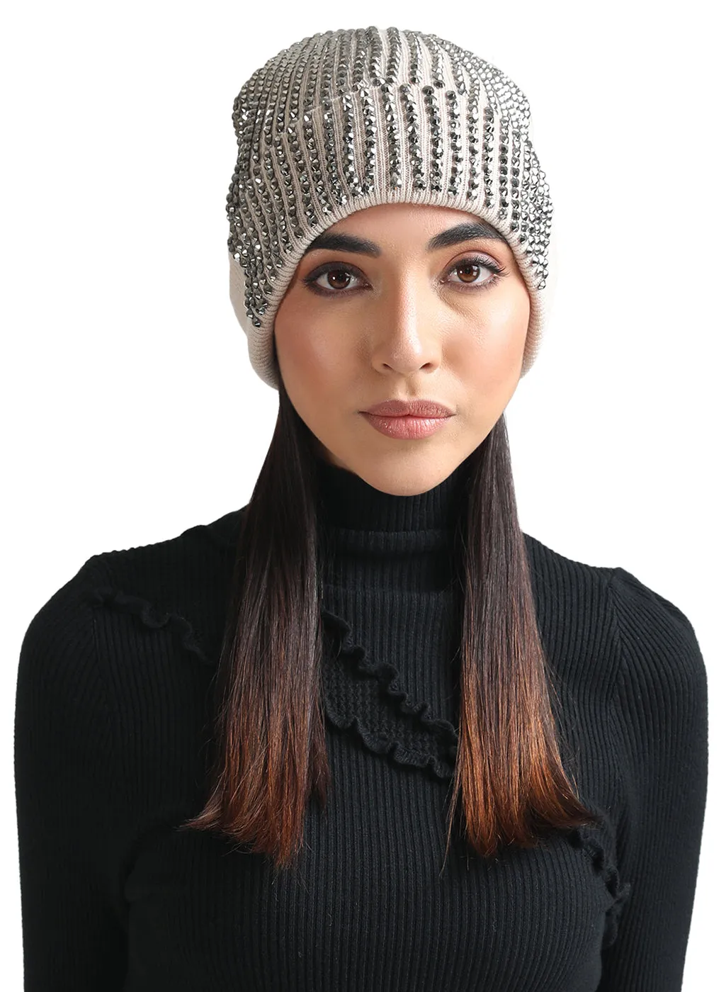 High Fashion Stone Studded Beanie