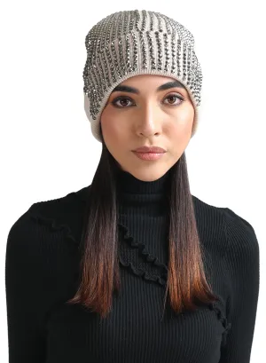 High Fashion Stone Studded Beanie