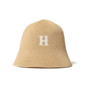 HOMEGAME - H LOGO COTTON KNIT HAT BEIGE【HG241415】