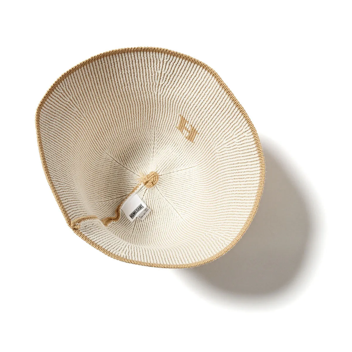 HOMEGAME - H LOGO COTTON KNIT HAT BEIGE【HG241415】