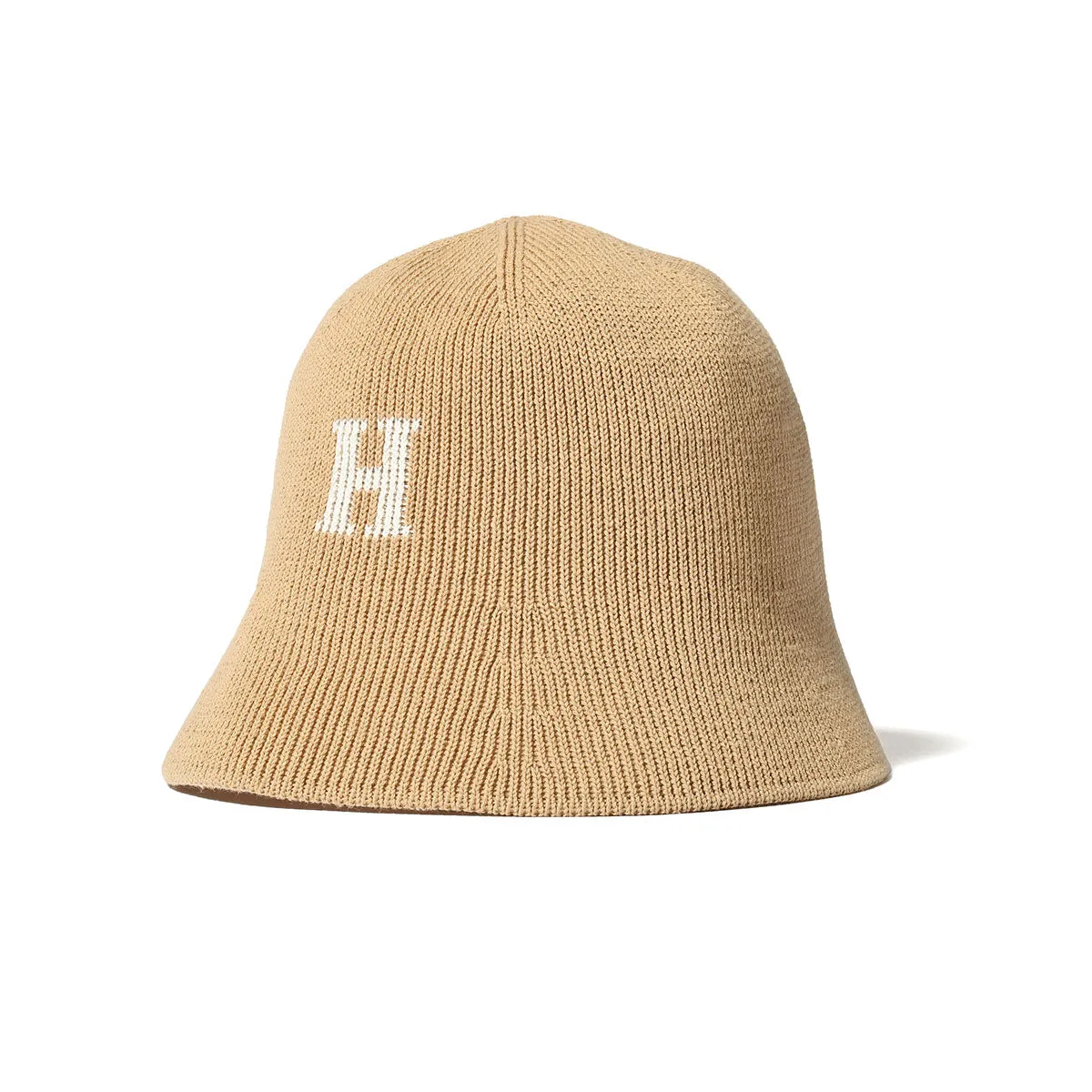 HOMEGAME - H LOGO COTTON KNIT HAT BEIGE【HG241415】